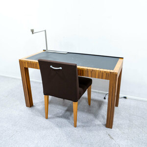 [ secondhand goods ] Northern Europe modern desk chair se playing cards outlet attaching wooden desk drawing out storage [2]