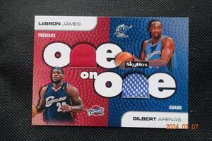 Lebron James/Gilbert Arenas 2007-08 Skybox One on One Dual Memorabilia