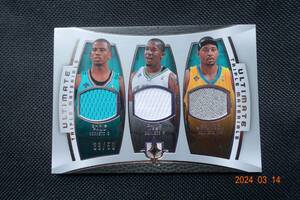 Chris Paul/David West/Morris Peterson 2007-08 Ultimate Collection 　Materials Triple