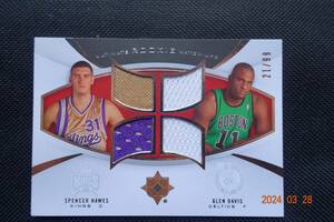 Spencer Hawes/Glen Davis 2007-08 Ultimate Collection 　Rookie Materials Dual #21/99