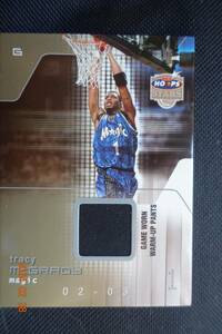 Tracy McGrady 2002-03 Hoops Stars Super Stars Game-Used