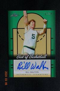 Bill Walton 2012-13 Leaf Best of Basketball Autographs Green #12/25