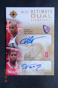 Vince Carter/Tracy McGrady 2007-08 Ultimate Collection 　Dual Signature #20/25