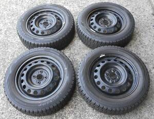 アクア　ヴィッツ　カローラ　ヤリス等　トヨタ純正スチール＆175/65R15　４本セット