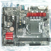 4A442C【動作保証付】ASRock H110M-G/M.2 REV 1.01 LGA1151 MicroATXマザーボード IOパネル・説明書・ドライバ付属_画像3