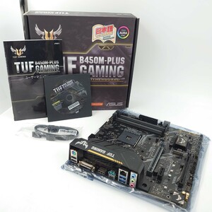 4A420C【動作保証付】ASUS AMD B450 搭載 AM4 対応 マザーボード TUF B450M-PLUS GAMING MicroATX 第3世代 AMD Ryzen CPU に対応