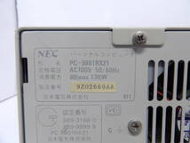 【よろづ屋】NEC PC-9801RX21 パーソナルコンピューター 5インチフロッピー レトロデスクトップPC ジャンク(M0324-100)_画像4