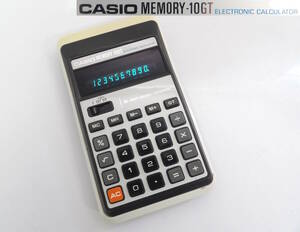 【よろづ屋】CASIO カシオ レトロ電卓 MEMORY-10GT ELECTRONIC CALCULATOR 昭和レトロ(M0305)