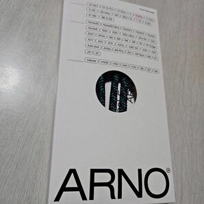 ARNO iphone11Pro　ケース　透明　紐　青×緑