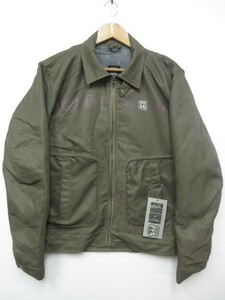 ☆【新品】ROUTE66 ルート66 R66J-1802 コットンジャケット ライダースジャケット 定価17280円 Mサイズ カーキ色 KHAKI ■L19856AWS19-4005