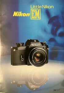 [ Nikon Nikon EM Little Nikon catalog ] 1982 year A4 8 page ( table, reverse side cover contains )