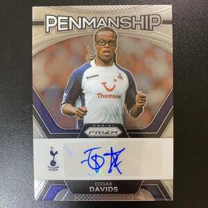 2023-24 Panini Prizm EPL Edgar Davids Penmanship Auto Tottenham Hotspur 直筆サインカード エドガー・ダーヴィッツ