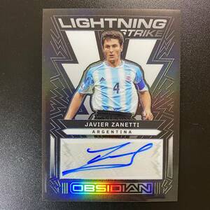 2022-23 Panini Obsidian Lightning Strike Auto Javier Zanetti /199 直筆サインカード ハビエル・サネッティ