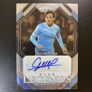 2023-24 Panini Prizm EPL David Silva Legends Auto Manchester City 直筆サインカード ダビド・シルバ