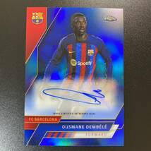 2022-23 Topps Chromse Barcelona Team Set Ousmane Dembele Auto /75 直筆サインカード ウスマン・デンベレ_画像1