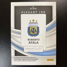 2022-23 Panini Immaculate ROBERTO AYALA Elegant Ink Auto Argentina /99 直筆サインカード ロベルト・アジャラ_画像2