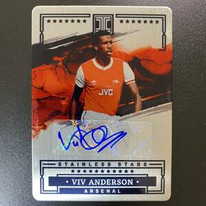 2022-23 Panini Impeccable Soccer Viv Anderson Stainless Stars Autograph Arsenal /25 直筆サインカード ヴィヴ・アンダーソン