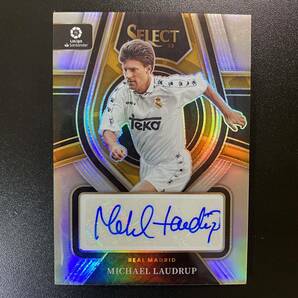 Michael Laudrup 2022-23 Panini Select Signatures Auto Real Madrid 直筆サインカード ミカエル・ラウドルップの画像1