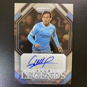 2023-24 Panini Prizm EPL David Silva Legends Auto Manchester City 直筆サインカード ダビド・シルバ