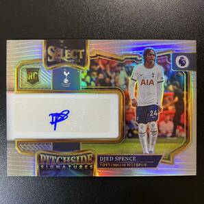 Djed Spence Auto 2022-23 Panini Select Pitchside Signatures Tottenham Hotspur RC 直筆サインカード ジェド・スペンスの画像1