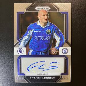 2022-23 Panini Prizm EPL Franck Leboeuf Auto Chelsea 直筆サインカード フランク・ルブーフの画像1