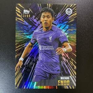 2023-24 Topps Gold UEFA Wataru Endo /99 Liverpool 遠藤航