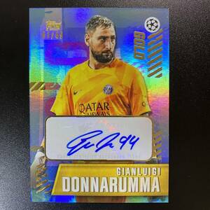 2023-24 Topps Gold UEFA Gianluigi Donnarumma /49 Paris Saint-Germain 直筆サインカード ジャンルイジ・ドンナルンマ