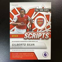 2021-22 Panini Mosaic EPL Gilberto Silva Scripts Auto Arsenal 直筆サインカード ジウベルト・シウバ_画像2