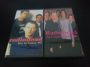 音楽ビデオ★RADIOHEAD 中古VHS 2本セット 1997～98 live ライブ映像 コレクターズ／レディオヘッド OKコンピューター 90年代 UKロック