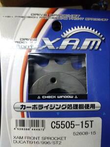 ドカティ　DUCATI 916 996 ST2 / C5505-15T ザム　フロントスプロケット　歯数15丁　新品　6600円