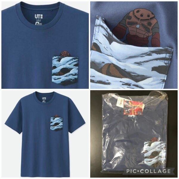 ズゴック M青★GUNDAM ユニクロ UT★機動戦士ガンダム 40周年記念 グラフィック Tシャツ UNIQLO 限定 完売 モビルスーツ アッガイ シャア専