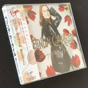 廃盤 帯付美品★CD「愛になりたい」ベリンダ・カーライル★Live Your Life Be Free Belinda Carlisle あなたの面影 1991年 初盤 ゴーゴーズ