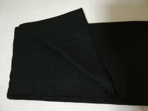 生地　ブラック　黒　長さ2.5m 巾112cm 綿混　無地　日本製