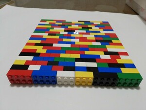 LEGO レゴ　基本ブロック　6色(赤、白、黄、緑、青、黒)、166個セットまとめ売り