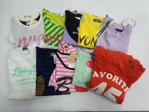 Kワや3195 新品タグ付き 子供服 キッズ 150サイズ 女の子 パーカー フーディー トップス Tシャツ 半袖 まとめ売 10点