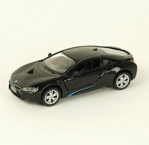 K1な3509 未使用 Kinsmart キンスマート ミニカー BMW i8 ブラック 1/36 ダイキャスト製 ￥20.000円相当 希少 レトロ コレクション 観賞