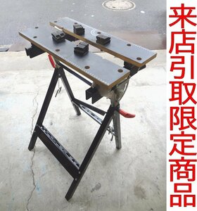*Kka.3352 ACCS универсальный верстак рабочий стол Work bench транспортир шкала тиски складной передвижной тип DIY деревообработка работа ограниченное поступление 