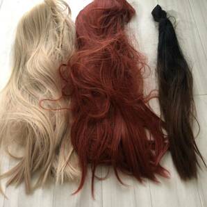 42625 ウィッグ カツラ コスプレ用 金髪 赤毛 つけ毛 ロングの画像1