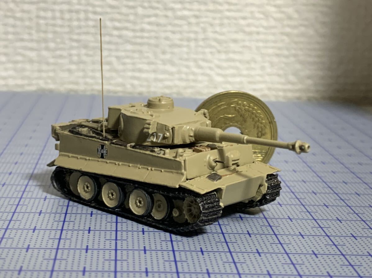 Girls & Panzer 1/144 Kuromorimine Girls' Academy Tiger 1 Предварительно окрашенный готовый продукт Автомобиль Гарупана Нисидзуми Михо, Пластиковые модели, бак, Военная техника, Готовый продукт