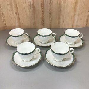 WEDGWOOD ウェッジウッド Bone China ボーンチャイナ JADE ジェイド カップ&ソーサー 5客セット 1991 茶器 洋食器 ギフト/904