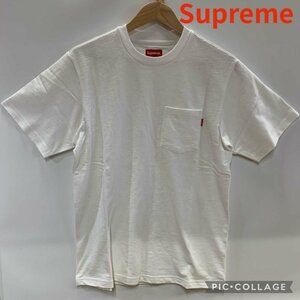 美品 Ｓｕｐｒｅｍｅ メンズ ファッション ブランド シュプリーム 半袖 Ｔシャツ ホワイト 無地 Ｓサイズ 洋品紳士服/247