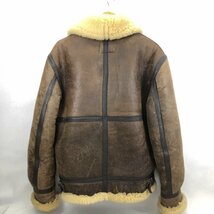 Ｓｃｈｏｔｔ ショット Ｂ－３ フライトジャケット ムートン ＭＡＤＥ ＩＮ ＵＳＡ サイズ ３８ ブラウン レザー 洋品紳士服/219_画像2