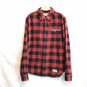 中古 ＷＡＣＫＯ ＭＡＲＩＡ メンズ トップス 長袖 ワコマリア バッファロー チェック ネル シャツ 赤 ＸＬ 洋品紳士服/218