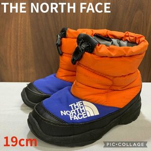 ＴＨＥ ＮＯＲＴＨ ＦＡＣＥ キッズ １９ｃｍ ノースフェイス ヌプシ ブーティー ウィンターブーツ 青橙 靴/247