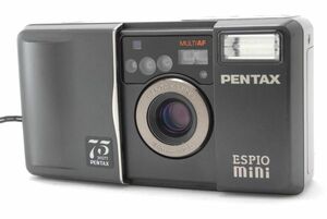 #2385◆送料無料◆PENTAX ペンタックス ESPIO mini 75周年モデル ブラック コンパクト フィルムカメラ