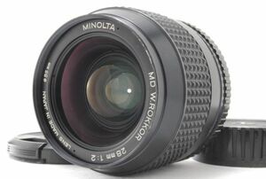 #2265◆送料無料◆MINOLTA ミノルタ MD W.ROKKOR 28mm F2 単焦点 広角レンズ SR MDマウント