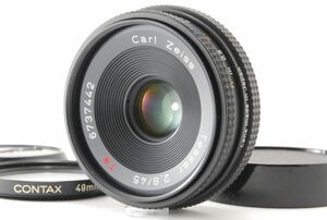 #2390◆送料無料◆CONTAX コンタックス Carl Zeiss Tessar F2.8 45mm AEJ レンズ フィルムカメラ