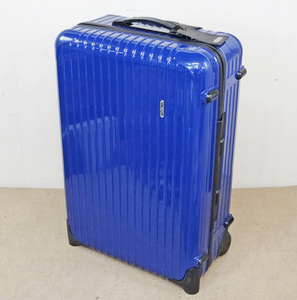 RIMOWA リモワ SALSA サルサ 857.63 63L 2輪キャスター スーツケース キャリーバッグ トランク ブルー 青 中古品