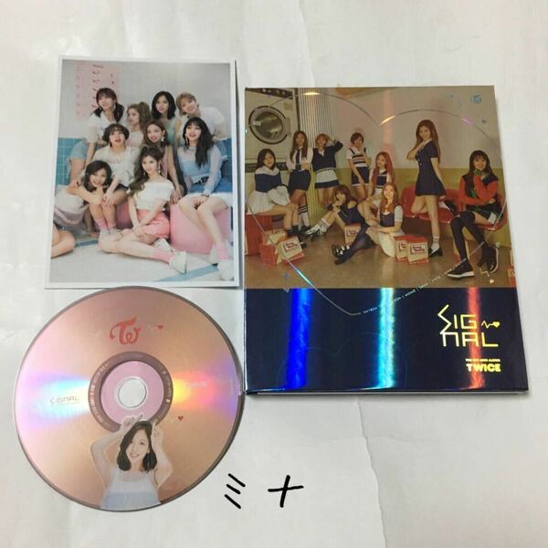 送料込み　TWICE　CD　PHOTO　ディスク　ミナ　THE 4TH MINI ALBUM　☆SIGNAL☆　6曲　C ver.　韓国盤　NINA　K-POP