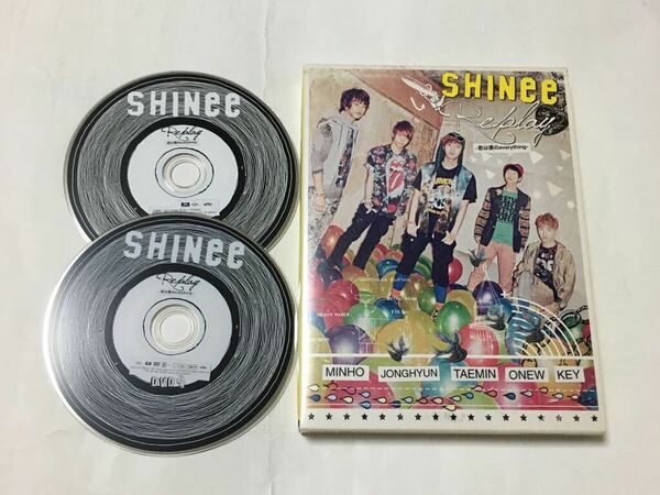 送料込み　SHINee　シャイニー　CD＋DVD　☆Replay -君は僕のeverything-☆　JAPAN DEBUT PREMIUM盤　(完全初回生産限定)